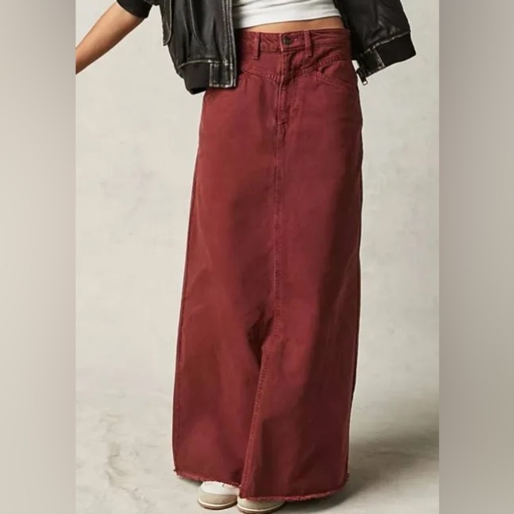 We The Free Women's Denim Maxi Skirt - Picture 3 of 9